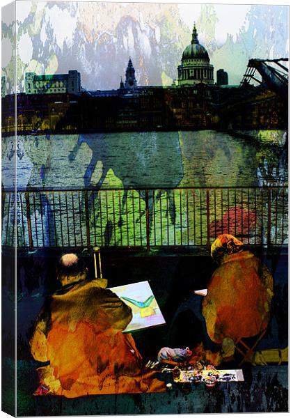 The Art of the Millennium Bridge Canvas Print by Luigi Petro