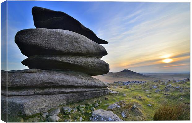 Cornwall: Showery Tor Canvas Print by Rob Parsons