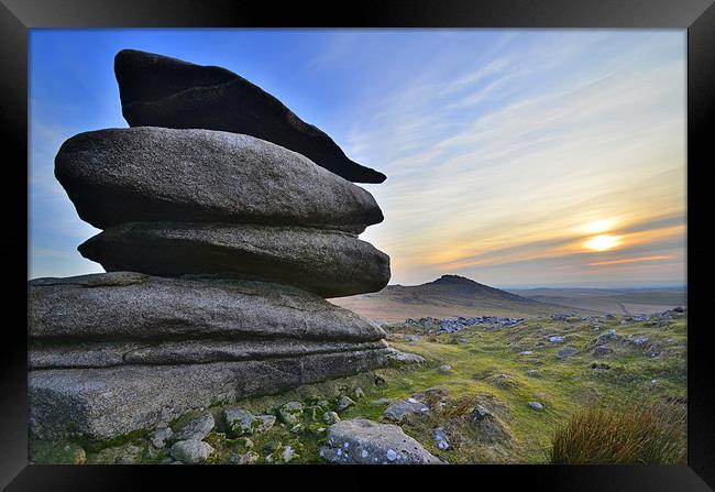 Cornwall: Showery Tor Framed Print by Rob Parsons