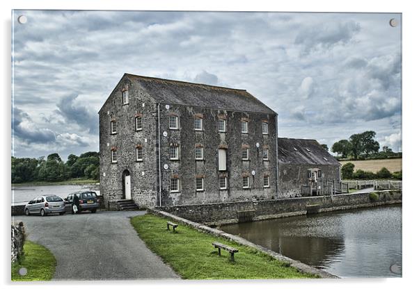 Carew Tidal Mill Pembrokeshire 2 Acrylic by Steve Purnell