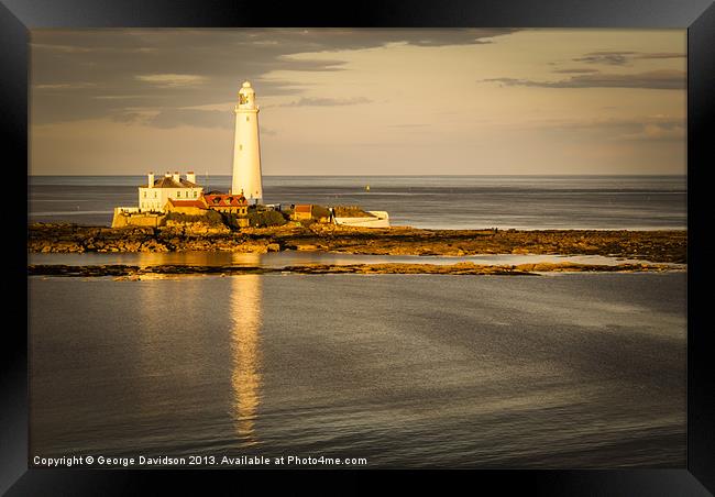 St. Marys in the Sea Framed Print by George Davidson