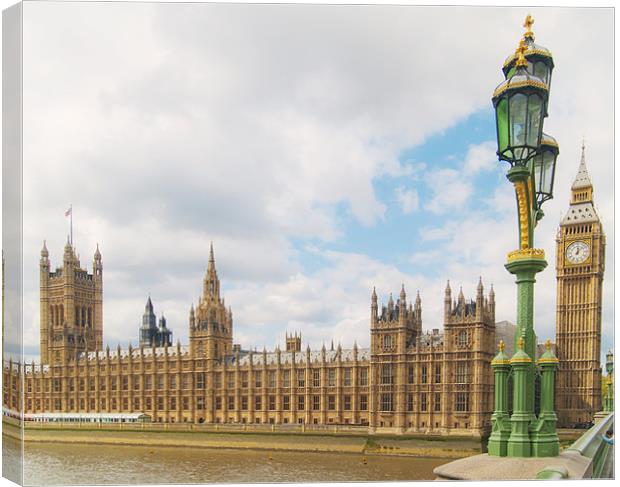 View Westminster Bridge Canvas Print by Clive Eariss