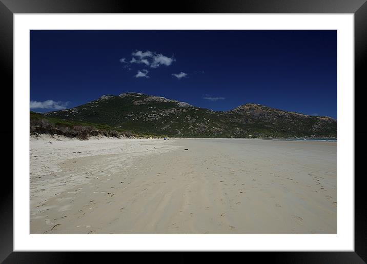 Footprints In The Sand Framed Mounted Print by Graham Palmer