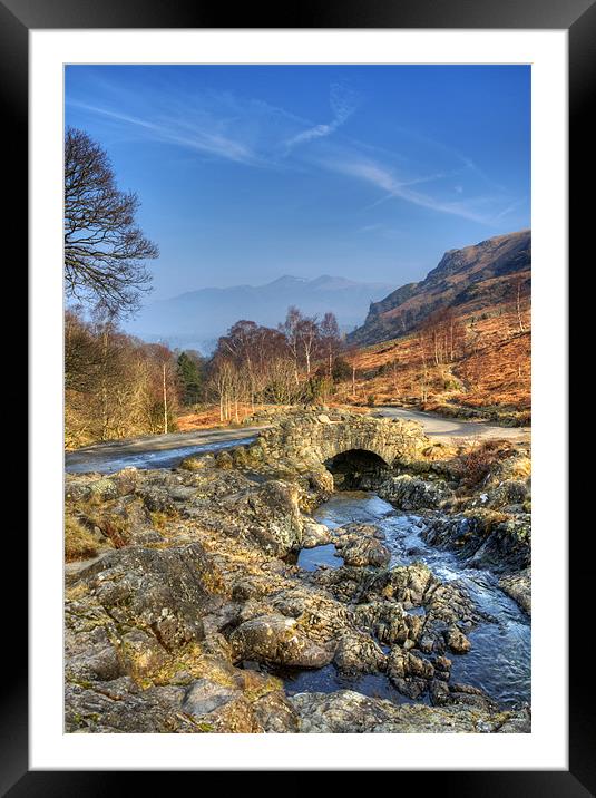 Ashness Bridge Framed Mounted Print by Tracey Whitefoot
