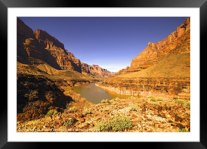 Inside the Canyon Framed Mounted Print by Rob Hawkins