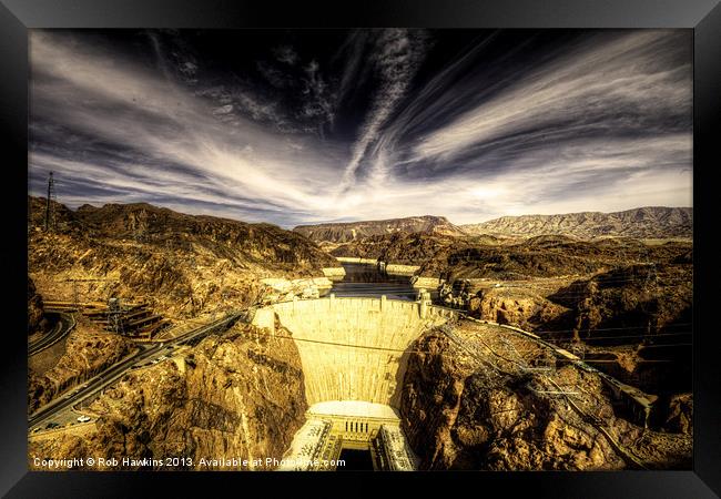The Hoover Dam Framed Print by Rob Hawkins