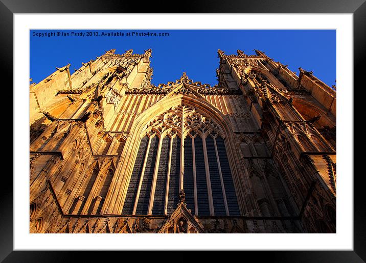 York Minster Framed Mounted Print by Ian Purdy