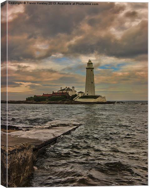 The Lighthouse Canvas Print by Trevor Kersley RIP
