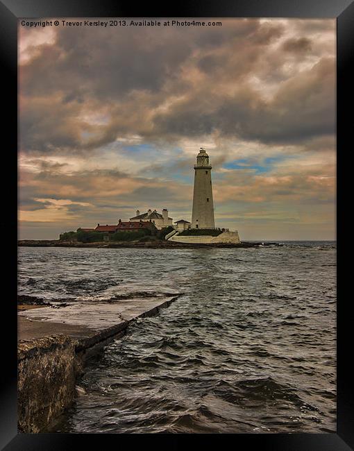 The Lighthouse Framed Print by Trevor Kersley RIP