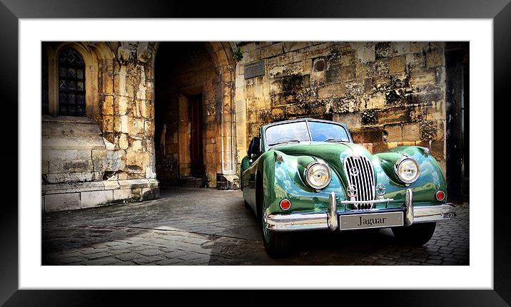 Jaguar classic car  Framed Mounted Print by Jon Fixter
