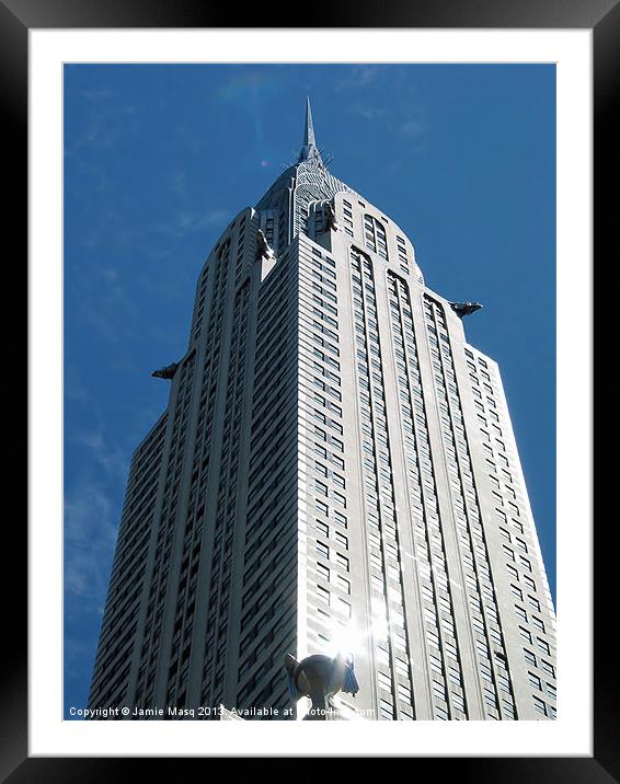 Glistening Chrysler Building Framed Mounted Print by Anna Lewis