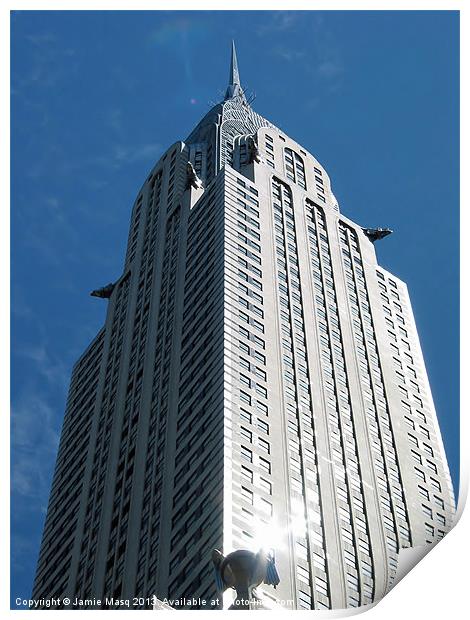 Glistening Chrysler Building Print by Anna Lewis