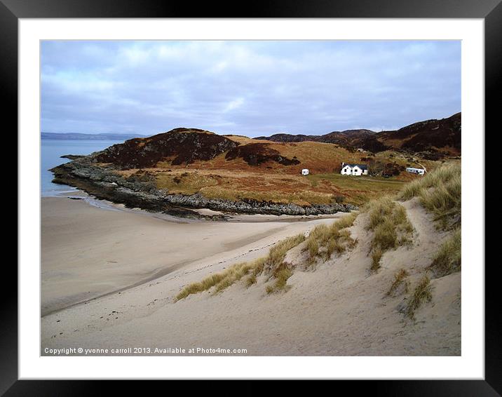 Looking out from the sand dunes Framed Mounted Print by yvonne & paul carroll