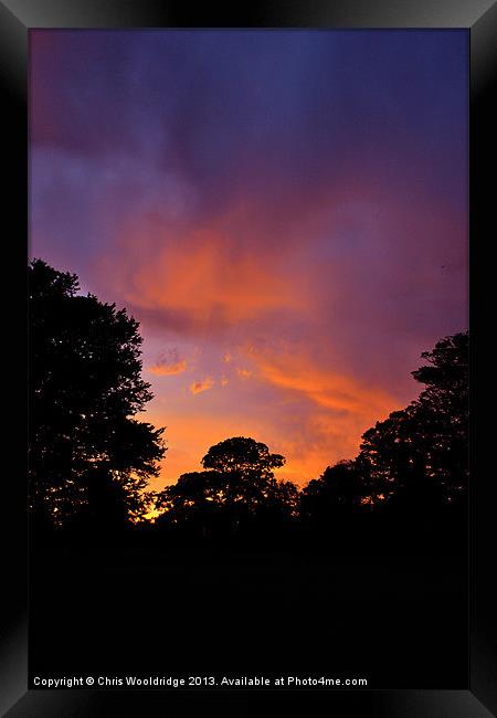Sunset - Kearsney Framed Print by Chris Wooldridge
