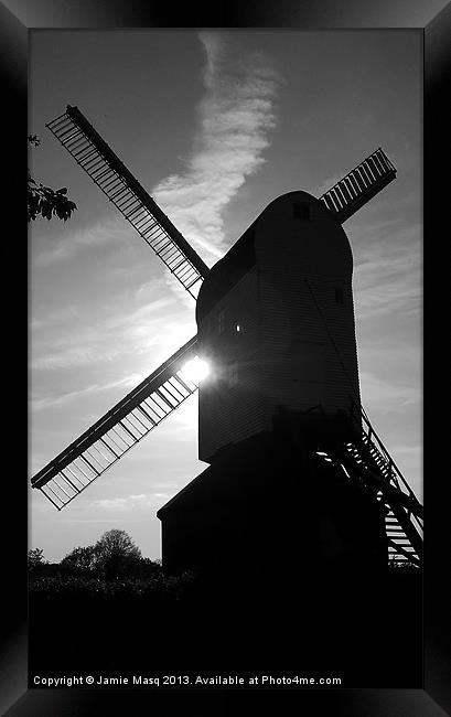 Mountnessing Windmill Framed Print by Anna Lewis