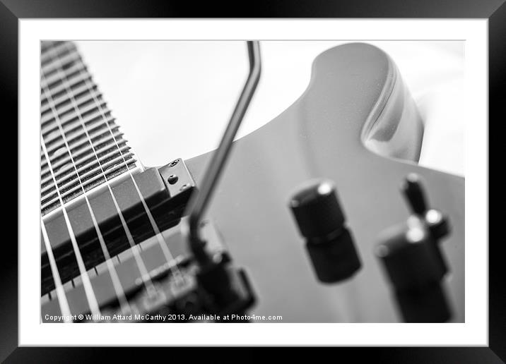 Electric Guitar Framed Mounted Print by William AttardMcCarthy