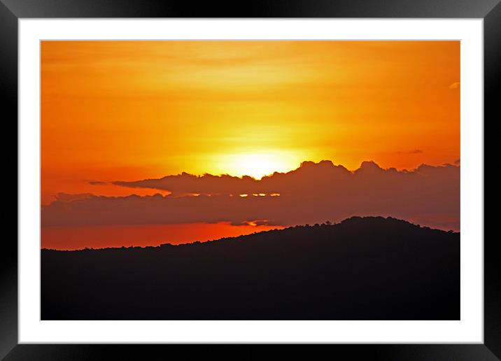 Sunrise over Ngorongoro Crater Framed Mounted Print by Tony Murtagh