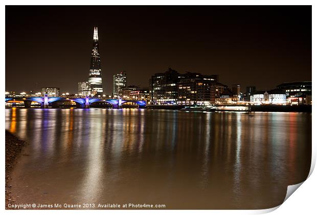 City of London Skyline Print by James Mc Quarrie