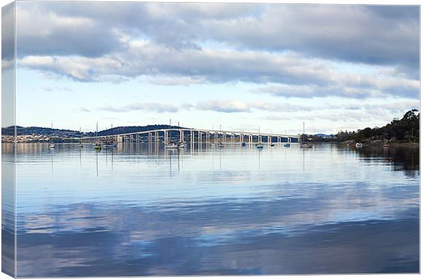 Tasman Bridge from Cornelian Bay Canvas Print by