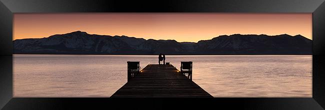 Lake Tahoe Sunset Framed Print by Matthew Train