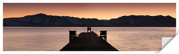 Lake Tahoe Sunset Print by Matthew Train