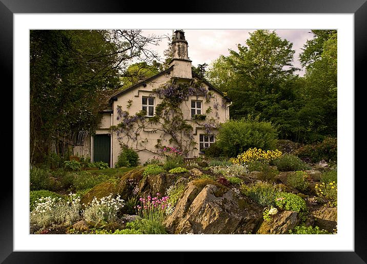 Lake District Cottage Framed Mounted Print by Roger Green
