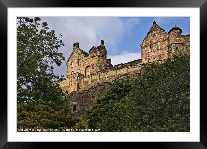 Edinburgh Castle, Scotland Framed Mounted Print by Jane McIlroy