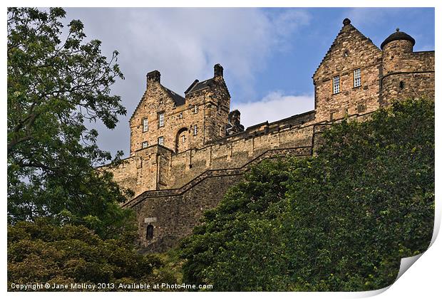 Edinburgh Castle, Scotland Print by Jane McIlroy