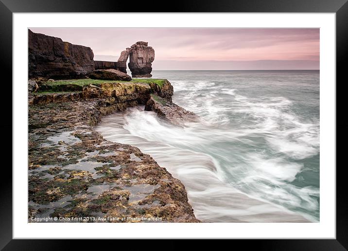 Pulpit Rock Swirl Framed Mounted Print by Chris Frost