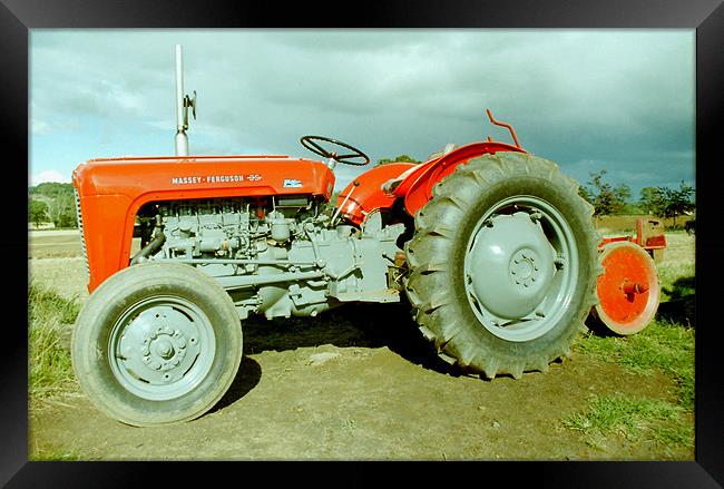 Massey-Ferguson 35 Tractor Framed Print by Edward Denyer