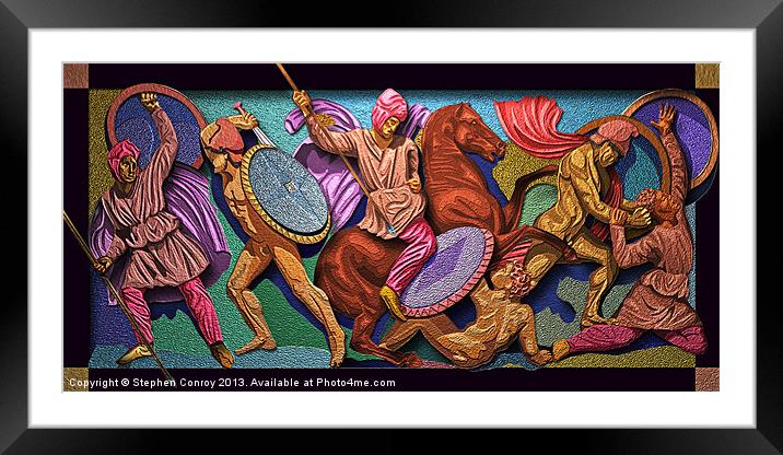 Alexander and the Persians Framed Mounted Print by Stephen Conroy