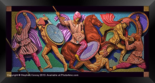 Alexander and the Persians Framed Print by Stephen Conroy