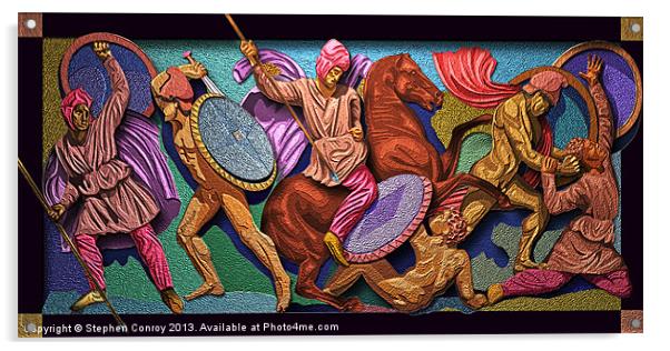 Alexander and the Persians Acrylic by Stephen Conroy