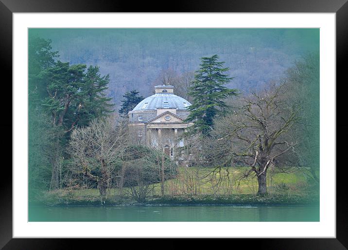 The lake Framed Mounted Print by sue davies