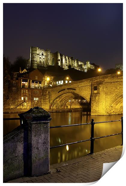 Durham Castle at Night Print by Kevin Tate