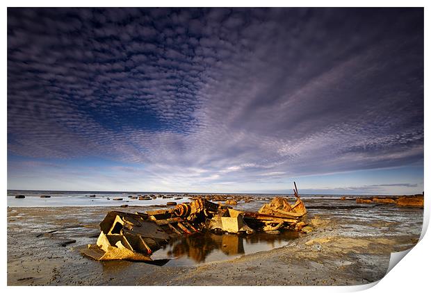 The Wreck Print by Dave Hudspeth Landscape Photography