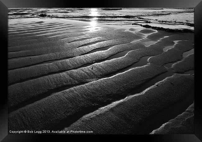 Tide Lines Framed Print by Bob Legg
