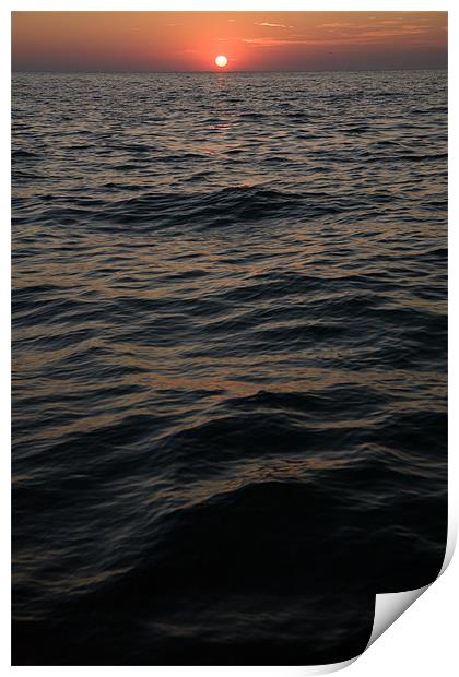 Sunset at Izola Print by Ian Middleton