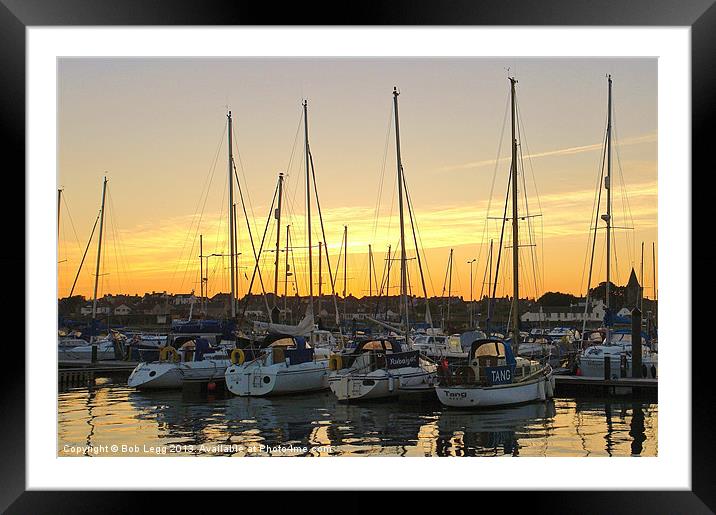 Anstruther Yachts Framed Mounted Print by Bob Legg