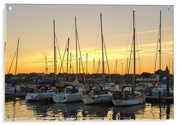 Anstruther Yachts Acrylic by Bob Legg