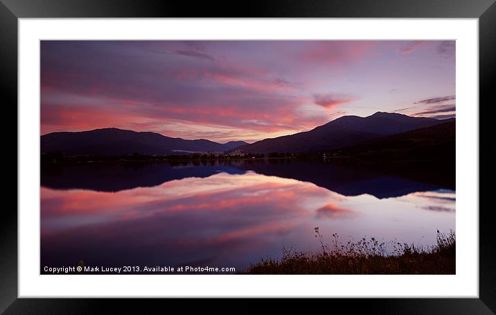 Reflections of Bogong Framed Mounted Print by Mark Lucey