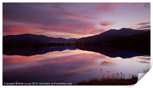 Reflections of Bogong Print by Mark Lucey