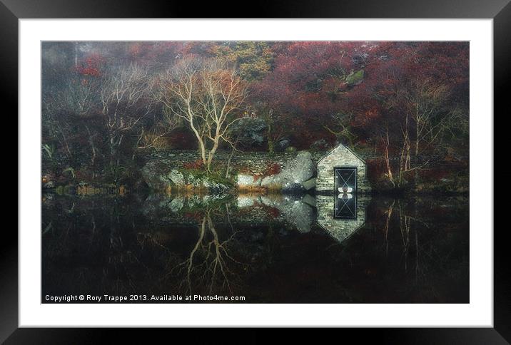 Dinas boathouse Framed Mounted Print by Rory Trappe