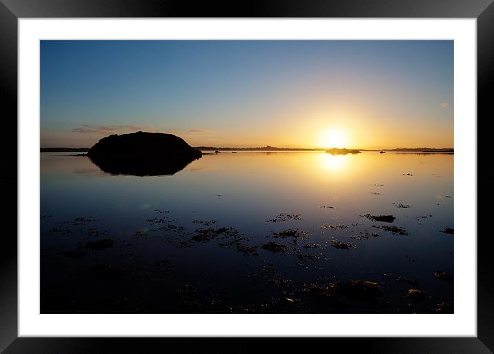 Sunrise over the inland Sea Framed Mounted Print by Gail Johnson