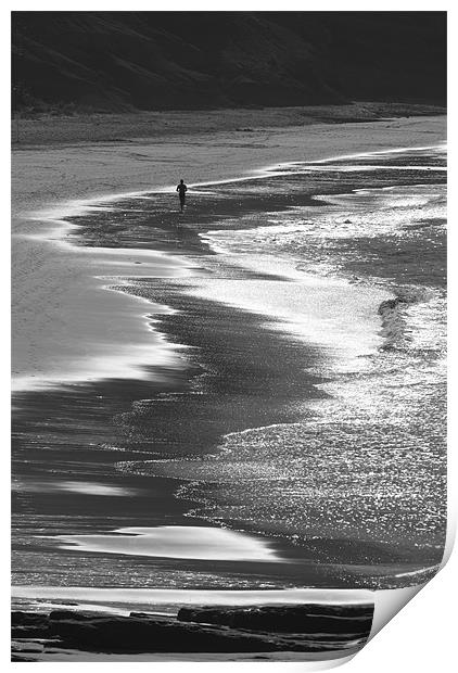 Beach Runner Print by Brian Dingle