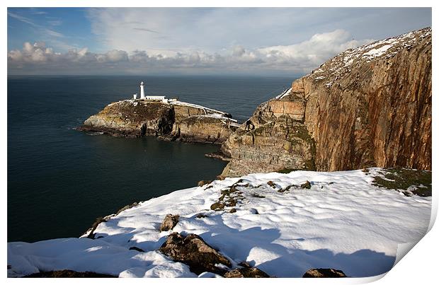 South Stack Lighthouse Print by Gail Johnson