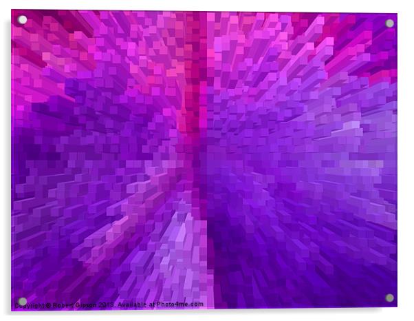 Purple explosion Acrylic by Robert Gipson