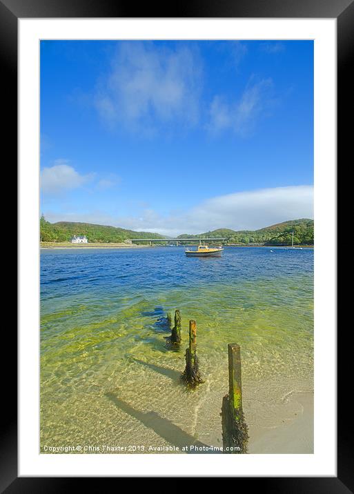 Scotlands Caribbean Paradise Framed Mounted Print by Chris Thaxter