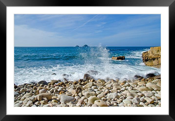 Majestic Wilderness of Porth Nanven Framed Mounted Print by Chris Thaxter
