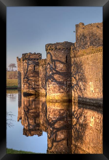 Beaumaris castle Framed Print by Gail Johnson